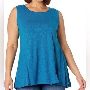 NWT Avenue Blue Fit and Flare Tank Top Size 18